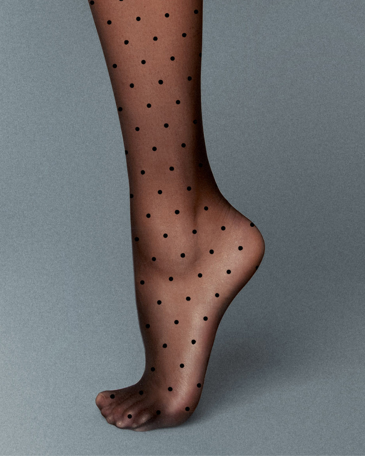 black polka dot thigh high stockings