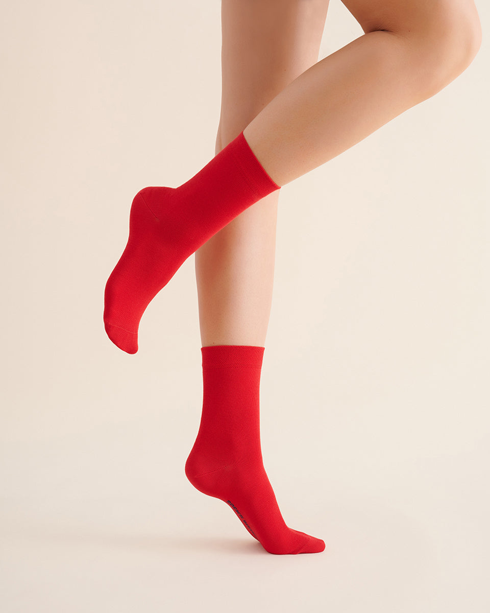 Women's red socks