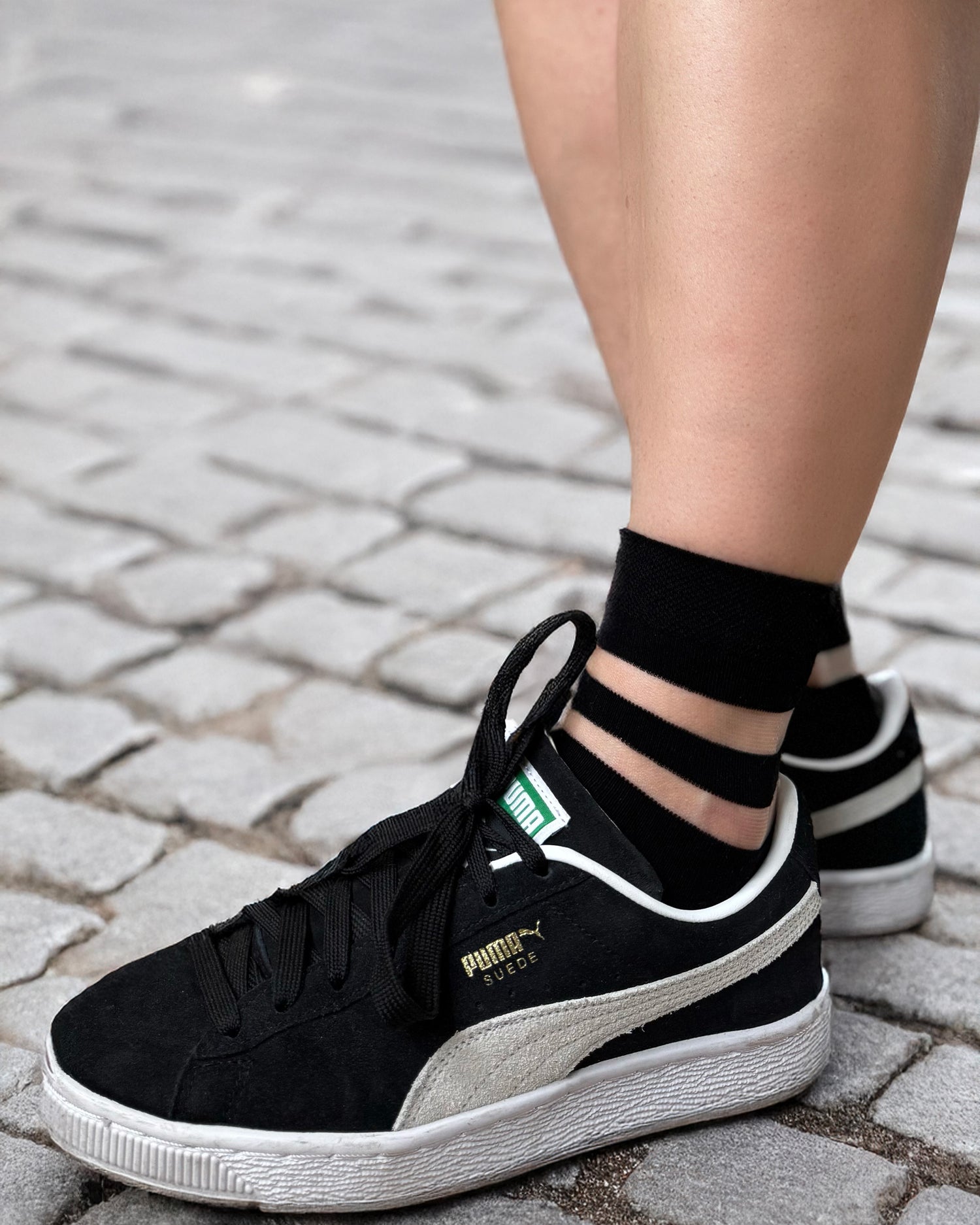 Ohdita black crew socks for women, fancy socks