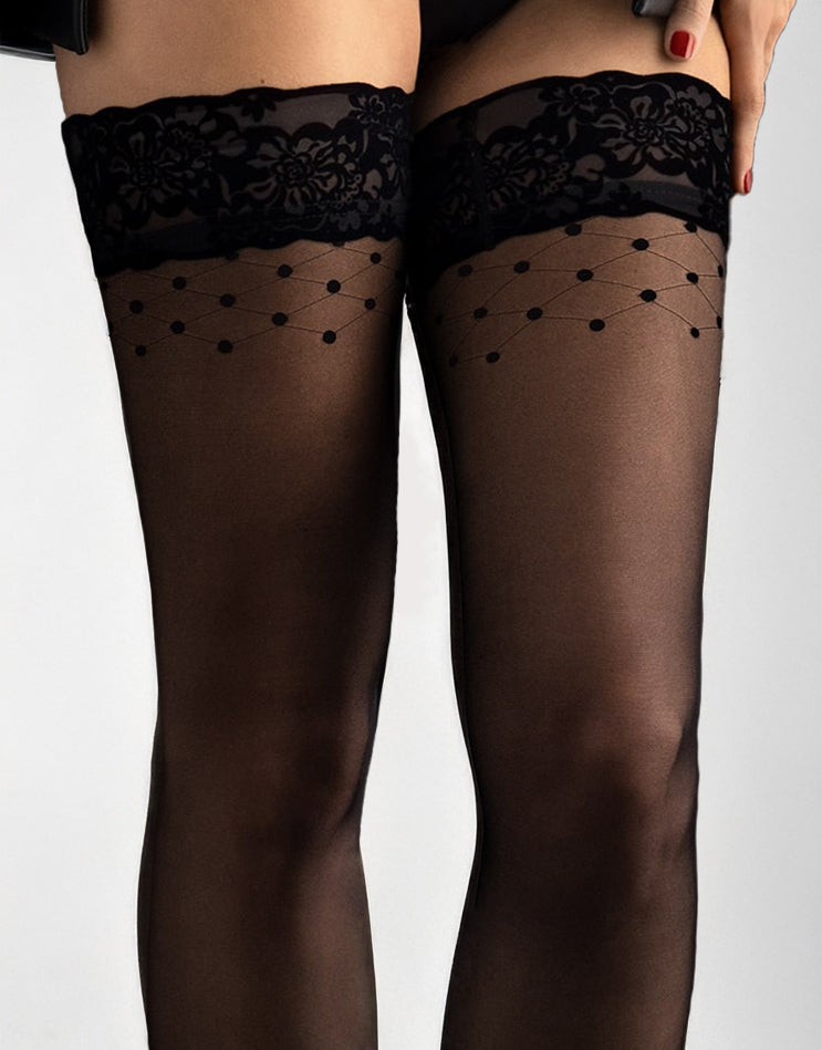 sheer thigh high stockings, lace top stockings