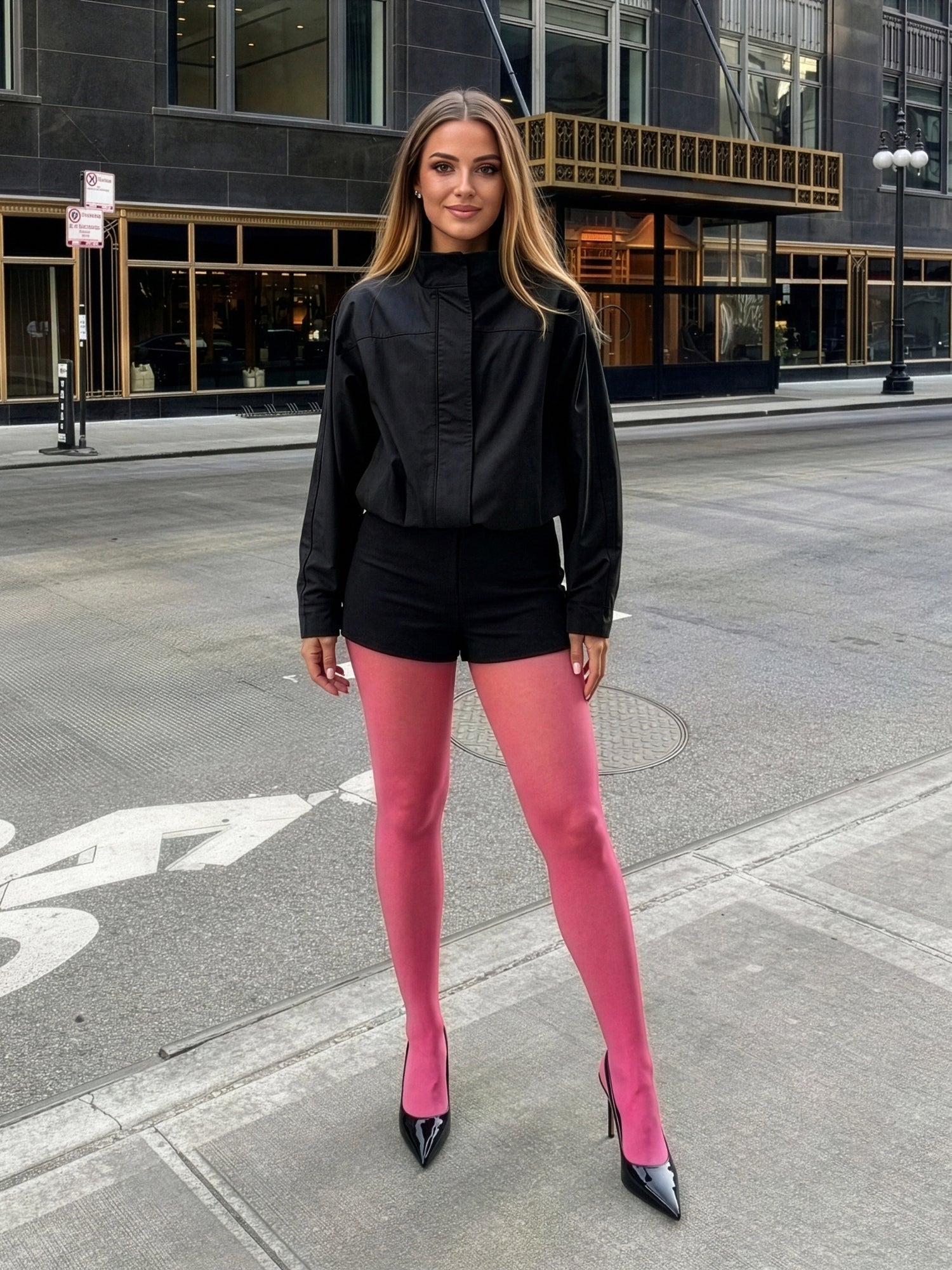 pink tights, sheer to waist pantyhose, see through tights, colored tights