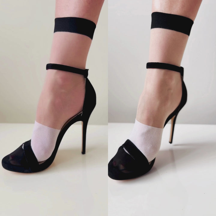 How to style women's sheer socks. 