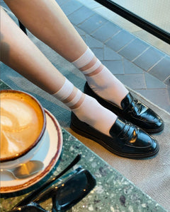 white women's crew socks, fashion socks,  fancy socks
